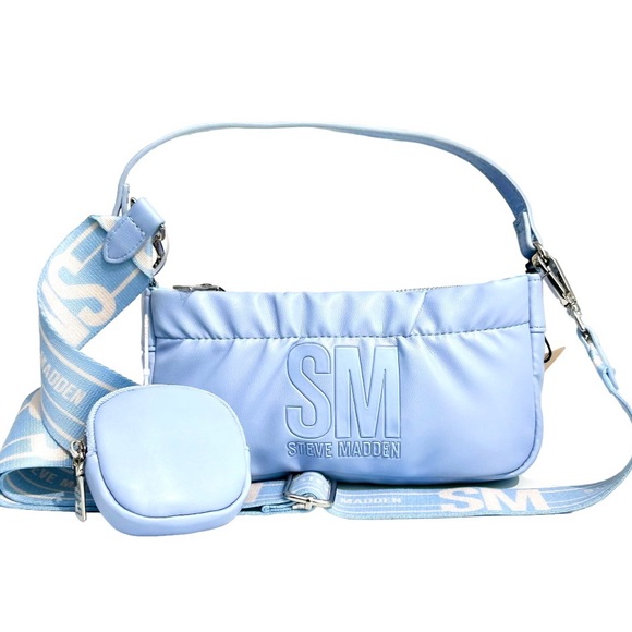 Steve Madden Handbags - Steve Madden Blue BCARMELA Shoulder/Crossbody Bag New!!!